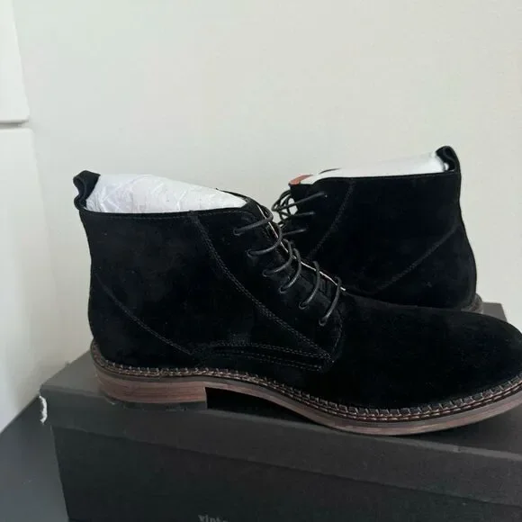 NIB Vintage Foundry Co Black Otto Suede Leather Lace Up Boots Size 8 Chukka - Picture 4 of 11